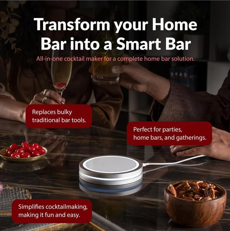 🎉 Holiday Haul Sale – Up to 60% OFF! 🔥 Smart Coaster 2.0 Cocktail Machine with Breathing LED Light — Your Home Smart Mixologist! Grab Yours Now! ✨