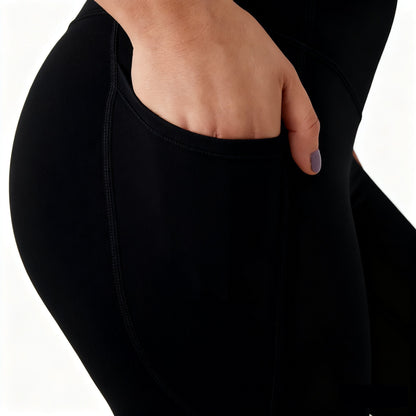 🔥「2025 TOP SELLER」Women's High-Waisted Core Shaping and Hip Lifting Side Pocket Training Super Shaping Leggings 💫