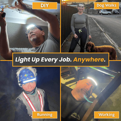 🎄 LED Rechargeable 230° COB Ultra-Bright Headlamp — Powerful Holiday Illumination 🎅