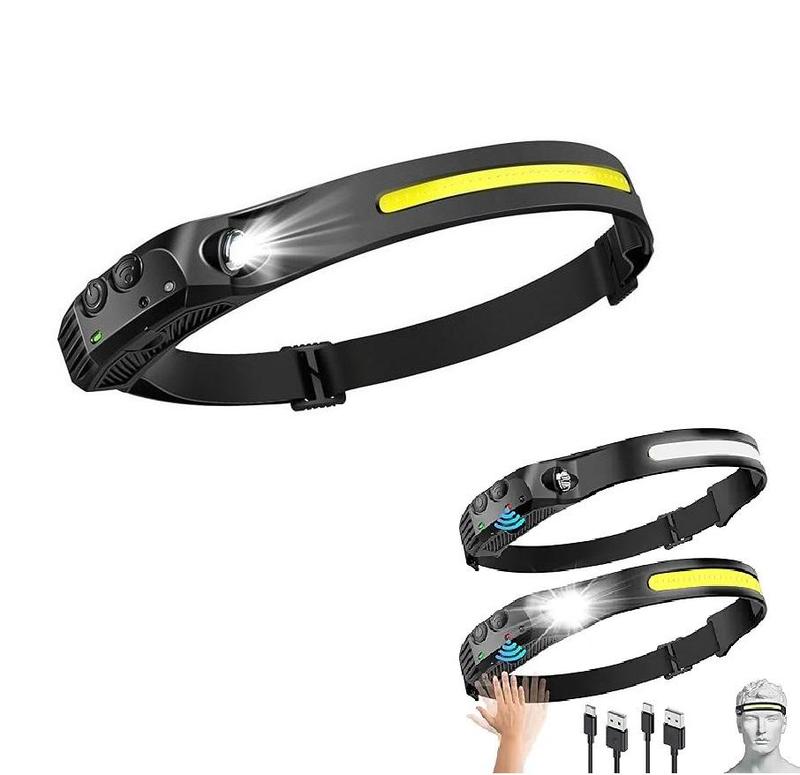 🎄 LED Rechargeable 230° COB Ultra-Bright Headlamp — Powerful Holiday Illumination 🎅